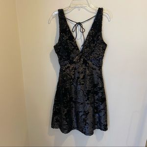 Gianni Bini Black Sequin Dress Size XS